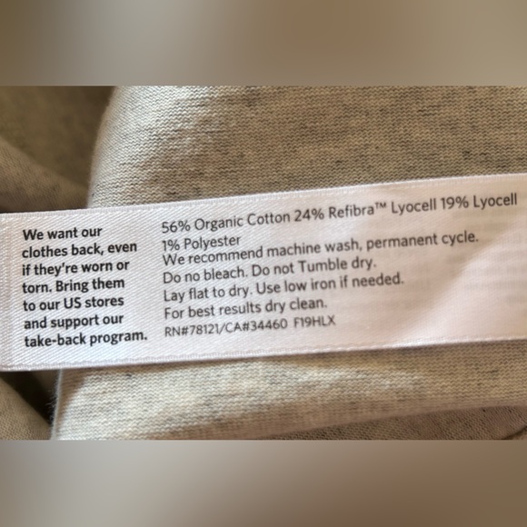 Eileen Fisher Women’s Tee-Shirt Dress‎ Pockets Size PL - Picture 10 of 10